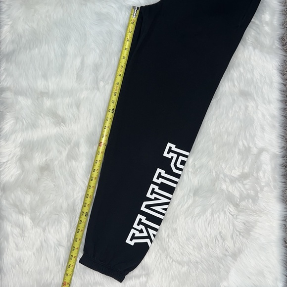 PINK EDL Everyday Lounge Campus pant BLACK block print XS EXTRA SMALL - Picture 6 of 15